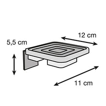 Serie Square - Portasapone Metallo Cromato