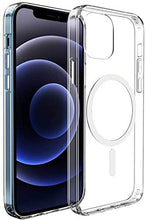 Custodia magnetica trasparente per iPhone 12, CrazyLemon cornice morbida in TPU Parte posteriore rigida del PC. Supporto di protezione antiurto. Coperta di ricarica wireless Magsafe