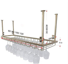 Leifeng Tower Classico Wine Rack Europeo Bar Hanging Rack, Oro Ferro battuto Altezza Regolabile Bancone Raffreddamento del Vino, può Appendere Bicchieri di Vino Multipla