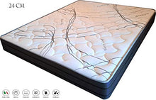 SARDAMATERASSI Letto Matrimoniale con Box Contenitore similpelle Beige + Materasso Memory 24cm +coppia guanciali memory foam