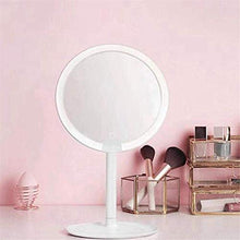 ASFF Specchio per Il Trucco Specchio per Trucco LED Ricaricabile Portatile con 3 modalità di Illuminazione Dimmerabili Forma E Design Moderni
