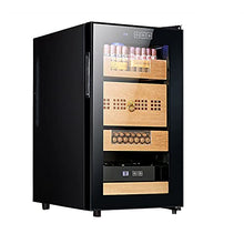 EVEN Humidor per sigari, raffreddato ad Aria a 360 °, antigelo, Dispositivo di Raffreddamento Digitale con Ripiani in Cedro Spagnolo, a Basso Rumore