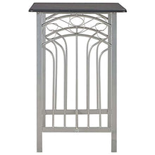vidaXL Set da Bar 3 pz Tavolo e Sedie Alte con Poggiapiedi Robuste Eleganti Angolo Cucina Bancone e Sgabelli Bistrot in Legno e Acciaio Nero e Grigio