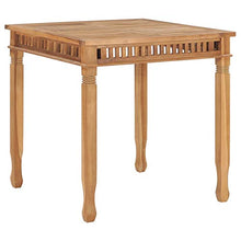 FAMIROSA Tavolo da Pranzo per Giardino 80x80x80 cm in Massello di Teak