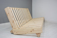 Futon On Line Divano Letto Zúrich, Naturale, Copertina Ecru, 200 x 140 cm.