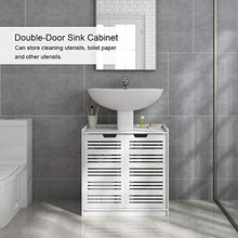 Dioche Armadietto da bagno, mobiletto per la casa, moderno, a doppia porta, per bagno, con cassetto, 60 x 30 x 60 cm