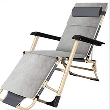 FGA Sedia reclinabile/Pieghevole Sedia Pieghevole in Alluminio Portatile Multifunzionale Sedia Moderna di Design Casual per Balcone Esterno Sedia Pieghevole Grigia da Giardino