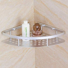 Yxsd Mensole da bagno Organizzatore in alluminio Vasca da bagno supporto triangolare angolare mensola doccia montato a parete (Dimensioni: 20 cm)