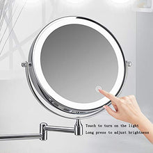 SHU XIN Specchio Luminoso da Bagno, con Specchio Pieghevole a Parete, Specchio per Il Trucco Retrattile bifacciale da Bagno di casa dell'hotel, luminosità Regolabile