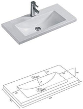 Mobile bagno Mars 800 SlimLine con specchio a LED antracite satinato