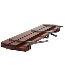 Set 2x panche Linz ideale per le feste in giardino terrazza legno scuro 180cm