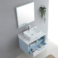 Mobile da Bagno Specchio Mobile da Bagno Semplice Mobile Armadio Combinazione Balcone a Muro Vanity per Casa (Color : Blue, Size : 52x80x63cm)