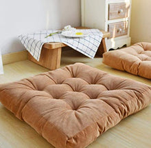 LIUDADA Cuscino per sedia, per interni ed esterni, quadrato, sedia da pranzo, cuscino per sedia da giardino, 55 × 55 cm (arancione)