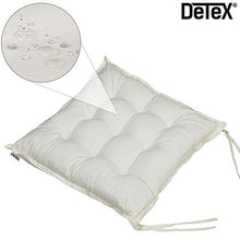 Detex Set 4X Cuscini per Sedia da Interno Esterno Sedie da Giardino Cucina Cuscino Coprisedia Grigio