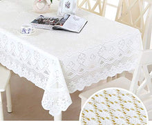 William 337 Pizzo Ricamato Tovaglia Openwork Piazza Tovaglia Rettangolare Tovaglia Copertura Tovaglia - Bianco (Size : Rectangular -90 * 160cm)