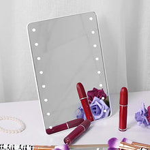 BGDR Specchio per Il Trucco, Specchio per Il Trucco del Touch Screen Specchio cosmetico Illuminato da Tavolo dimmerabile da 16 LED