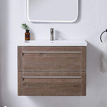 ATUM HOME - Mobiletto da parete con lavabo, guardaroba, con 2 cassetti, grande, 800 mm