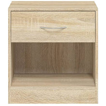 vidaXL 2X Comodini con Cassetto Rovere Mobiletto Mobile di Arredo Armadietto