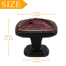 Red rose background Pomelli per Porta Set di 4 Pomelli per Mobili Manopole per Cassetti Cucina Armadio Vetro