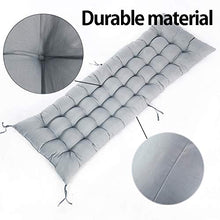 Yuly - Cuscino imbottito per panca da giardino a 2 o 3 posti, spessore per sedia, cuscino morbido per panche in legno, 48 x 120 cm, grigio a pois