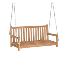 CHICREAT - Panchina a dondolo sospesa in legno di teak, circa 100 cm