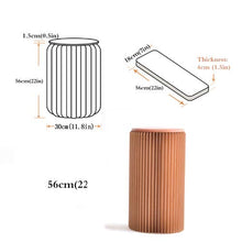 KAINUO KlappstüHle Balkon, Akkordeonart Niedriger Stuhl Klappbarer Kraftpapierhocker für Sofa, Bett, Terrasse, Balkon, Garten USW