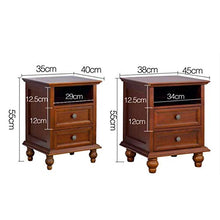 AINIYF Comodino in Legno massello Comodino Camera da Letto nordica Armadietto Semplice con 2 cassetti e 4 Gambe Lunghe (Color : White, Size : 40cm)