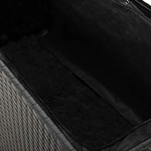 Oushome Baule da Giardino Nero 120x50x60 cm in Polyrattan