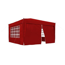 jarolift Componente Laterale Porta per Gazebo con Cerniera Lampo 295 x 195cm, Rosso Vinaccia