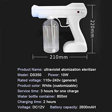 Sprayer Machine Nano Steam Spray Gun, Spruzzatore Elettrico, Macchina A Spruzzo Portatile con Luce Blu, per Home Office, Vestiti, Auto 800Ml
