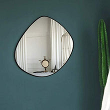 DZX Specchio Rotondo Irregolare Specchio da Trucco Specchio da Trucco Specchio da Bagno Camera da Letto Specchio a Mezza Lunghezza Specchio da Bagno Decorazione, 60X67cm