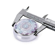 Contenitore rotondo per pillole con mandala, con 3 scomparti, in metallo, per medicina, vitamina