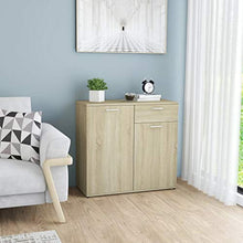 Sideboard Sonoma-Eiche 80 x 36 x 75 cm Spanplatte