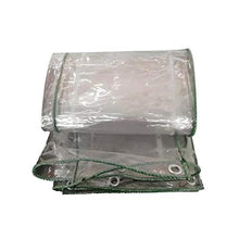 GGYMEI Telo Impermeabile Esterno, Telone Impermeabile Trasparente Metal Eyelet Easy To Fold Antifreeze for Plant Cover Plastic Tablets (Color : Chiaro, Size : 2x4m)