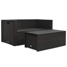 SKM Set Divani da Giardino 6 pz con Cuscini in Polyrattan Marrone (47.95kg)