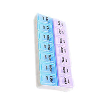 2 portapillole per 7 giorni, per medicina, tablet, dispenser, organizer settimanale