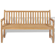 mewmewcat Panchina da Giardino 150 cm in Teak per Esterni