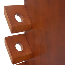 Set 2x portabottiglie e mensola Mons T876 legno eucalipto per 7 bottiglie
