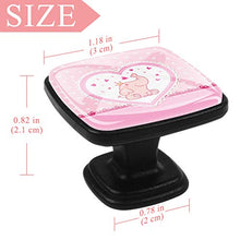 Elefante rosa 4 PCS Pomelli per Porta, Pomolo per Mobile, Pomelli per Mobili con Viti, Maniglia per Armadietto, Pomelli per Porta, Pomelli per Cassetti per Porta, Armadio, Cassetto e Credenza