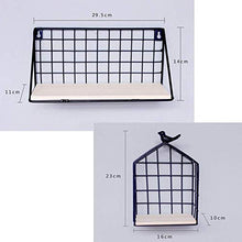 Semplicità Elegante Scaffale a Muro Scaffale Galleggiante Scaffali Piastra per Fori Moderna Semplice Stoccaggio Multifunzione Negozio Di Caffè per la Casa, 6 Ganci, HJJ, a, 70x70cm