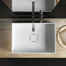 Relax Design"Serie L" lavabo rettangolare da appoggio - dimensioni 60 x 42 cm in"Luxolid", bianco