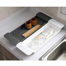 AnnYGJ Vassoi Vasca da Bagno, Vasca da Bagno di Plastica Rack Piatto Doccia Estensibile Rack di Stoccaggio Cremagliera per La Cucina Caddy Bagno Pulito Scolapiatti, 55-78cm (Colore : A)