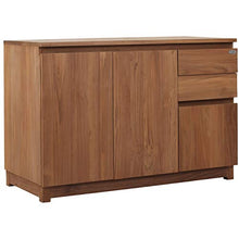 Teako Design Credenza Carmelo, resistente alle intemperie, in teak, 135 cm, mobili da giardino, resistente alle intemperie