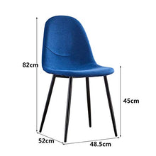 DIEDZ Sgabello per Scarpe Sedia Nordic in Ferro battuto retrò Industriale Vento caffè Semplice Sedia da Pranzo Designer casa Sgabello (Colore: B)