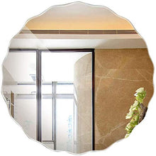 ZCY Specchio da Bagno Specchio da Parete Senza Cornice con Bordo Ondulato, Grande e Semplice, con Retro in Argento, Spessore 5 mm - Specchi Specchio da Barba Specchio ingranditore Spec