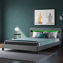 WGYDREAM Letto Telaio del Letto con Testata A LED Lavaboard Letto Matrimoniale Bedstead Solido Base per Adulti Bambini Bambini, 140 X 200 Cm