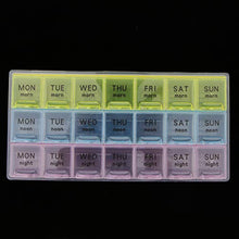 Bonarty 7 Giorni 21Grids Tablet Pill Box Holder Medicine Storage Organizer Capsule Case