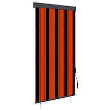 vidaXL - Tenda avvolgibile per esterni, 80 x 250 cm, arancione e marrone