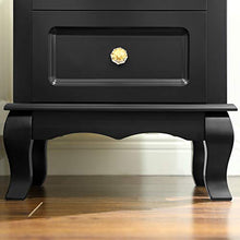 SONGMICS 2 Comodini, Organizzatore da Camera da Letto con 2 Cassetti, in Legno con Solide Gambe in Legno di Pino, Stoccaggio Spazioso, Nero RDN012BK