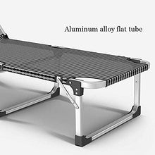 CDFC Pieghevole reclinabile Sole Lettino Giardino Camping Bed Sedia Accompagnatore Bed Letto Sun Regolabile in TextOline